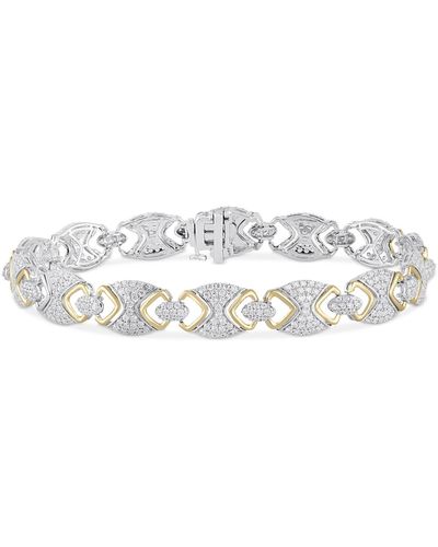 Macy's Diamond Pave Link Bracelet (3 Ct. T.w. - White