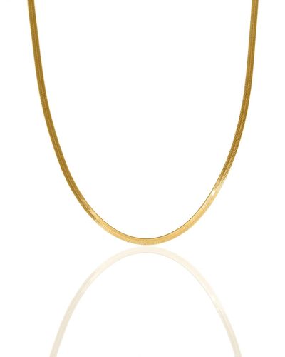 OMA THE LABEL Gidi 18k Gold Plated Brass 4mm Chain - Metallic