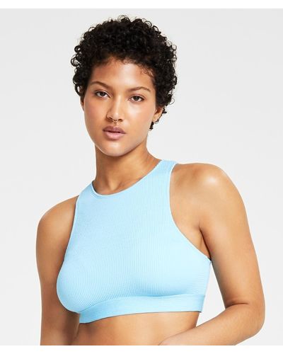 Nike Essential High-neck Bikini Top - Blue