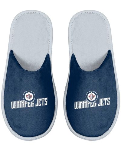 FOCO Winnipeg Jets Scuff Slide Slippers - Blue