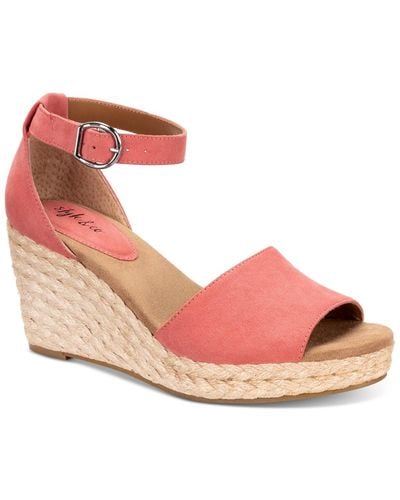 Style & Co. Seleeney Wedge Sandals - Pink
