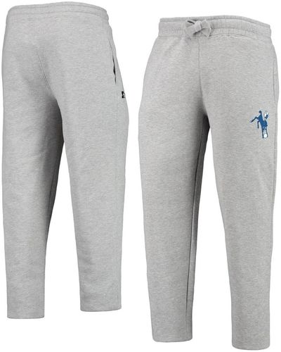 Starter Indianapolis Colts Team Throwback Option Run Sweatpants - Gray