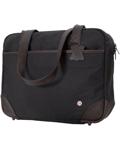Token Hudson Waxed Shoulder Bag - Black
