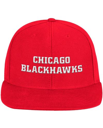 adidas Chicago Blackhawks Snapback Hat - Red