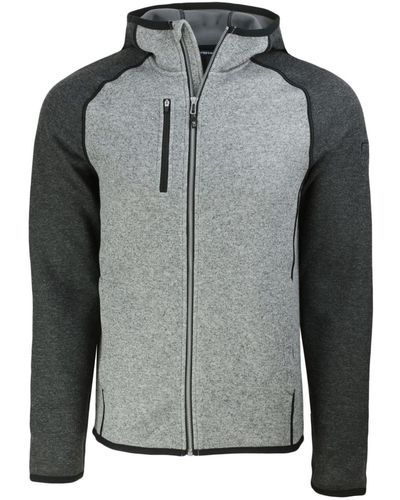 Cutter & Buck Mainsail Full Zip Hooded Jacket - Gray