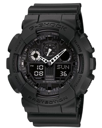 G-Shock Men's Black Resin Strap Watch Ga100-1a1