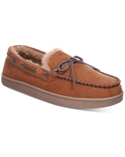 Club Room Moccasin Slippers - Natural