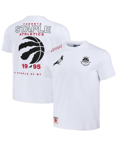 Staple Nba X Distressed Toronto Raptors Home Team T-shirt - White