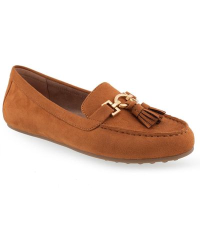 Aerosoles Deanna Driving Style Loafers - Brown