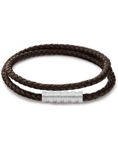 Calvin Klein Brown Leather Bracelet