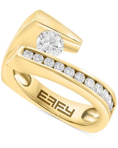 Effy Effy Diamond Abstract Channel-set Statement Ring (3/4 Ct. T.w. - Metallic