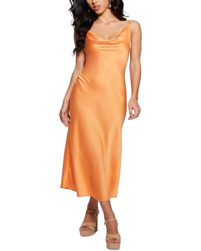 Guess S Akilina Sleeveless Dress - Orange