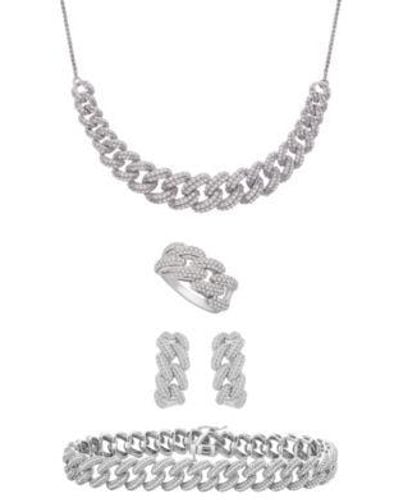 Wrapped in Love Diamond Chain Link Jewelry Collection In Created For Macys - White