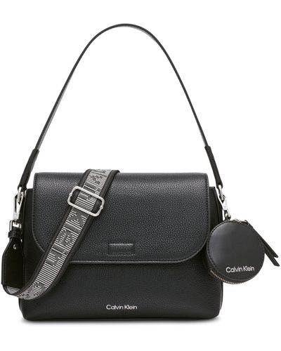 Calvin Klein Millie Small Convertible Shoulder Bag - Black