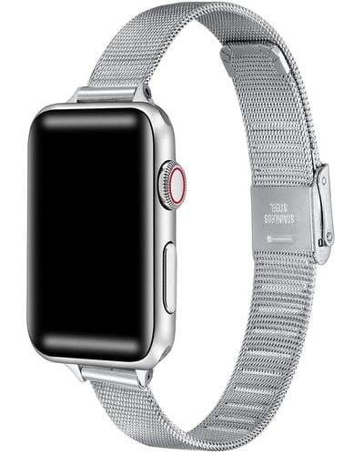 The Posh Tech Blake Stainless Steel Band For Apple Watch Size- 38mm - Black