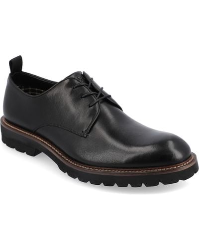 Thomas & Vine Davies Tru Comfort Foam Plain Toe Lace-up Derby Shoes - Black
