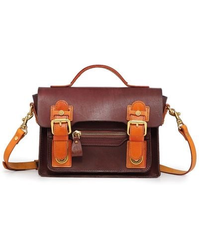 Old Trend Genuine Leather Aster Mini Satchel - Brown