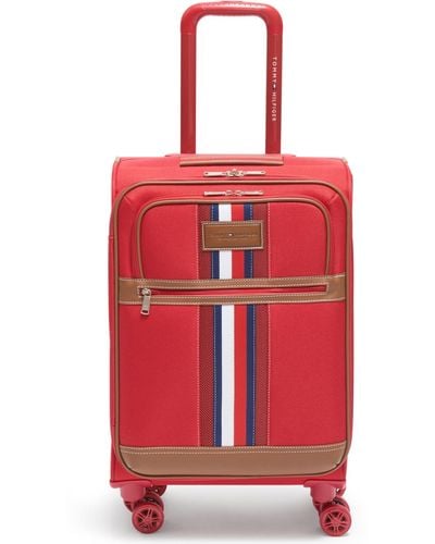 Tommy Hilfiger Logan 21" Softside Carry-on Spinner - Red