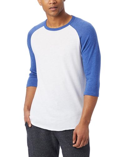 Alternative Apparel Keeper Jersey Baseball T-shirt - Blue