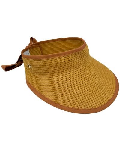 Cole Haan Packable Straw Visor Hat - Natural