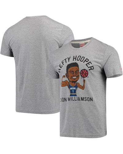 Homage Zion Williamson New Orleans Pelicans Player Graphic Tri-blend T-shirt - Gray