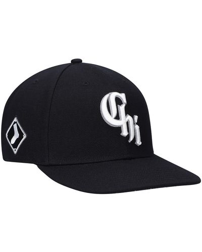 '47 Chicago White Sox City Connect Captain Snapback Hat - Black
