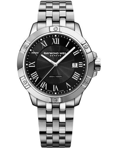 Raymond Weil Swiss Tango Stainless Steel Bracelet Watch 41mm 8160-st-00208 - Gray