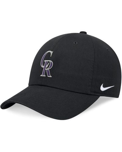 Nike Colorado Rockies Evergreen Club Adjustable Hat - Black