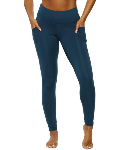 Felina Essentials Soft Suede Mid-rise legging - Blue
