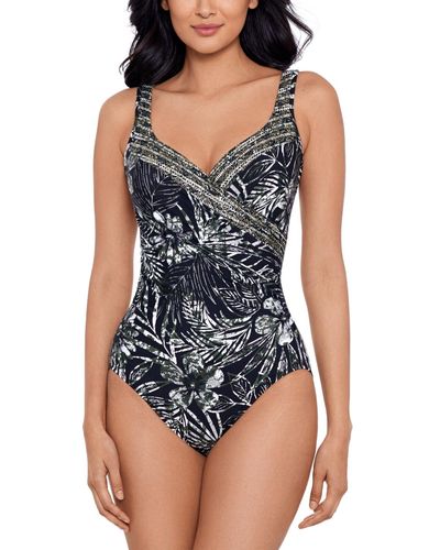 Miraclesuit Its A Wrap Underwire One-piece Swimsuit - Blue