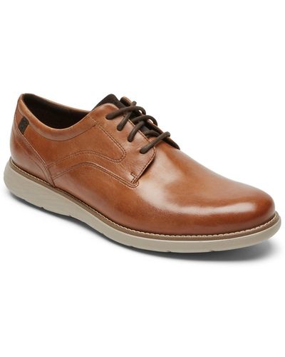 Rockport Garett Plain Toe Shoes - Brown