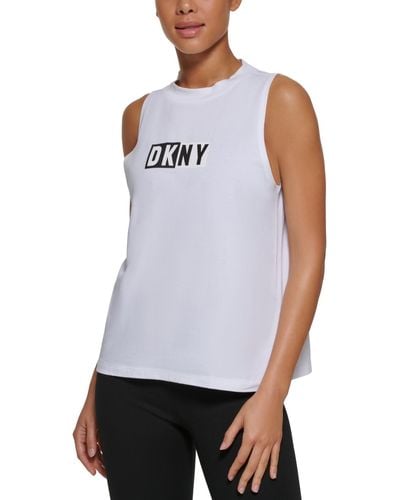 DKNY Summer Tops Short Sleeve T-shirt - White