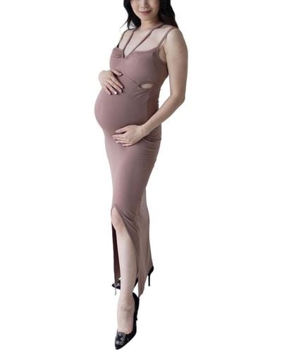 EMILIA GEORGE Maternity Cutout Sleeveless Bella Dress - Multicolor
