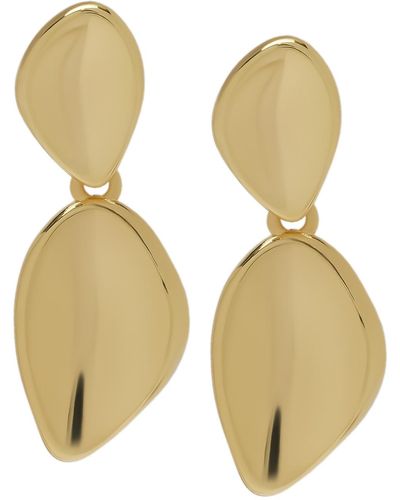 Macy's 14k Plated Free Form Earrings - Natural