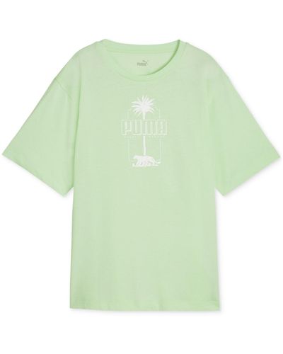 PUMA Essentials Palm Resort Graphic T-shirt - Green