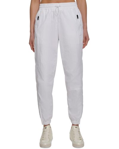 DKNY Sports High-rise Pull-on sweatpants Pants - Gray