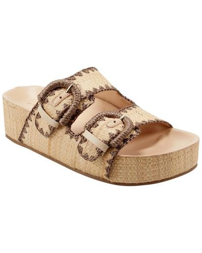 Marc Fisher Solea Open-toe Casual Sandals - Natural