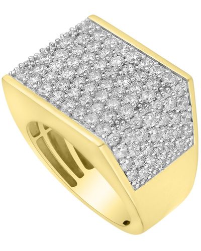 Macy's Diamond Multi-row Cluster Ring (4 Ct. T.w. - Metallic
