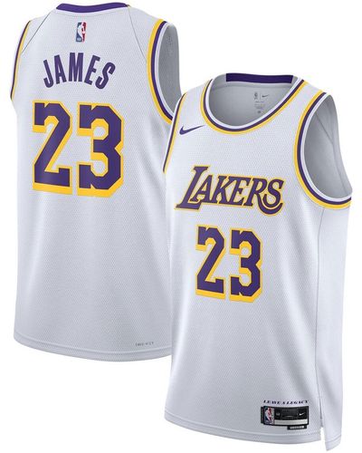Nike And Lebron James Los Angeles Lakers Swingman Jersey - White