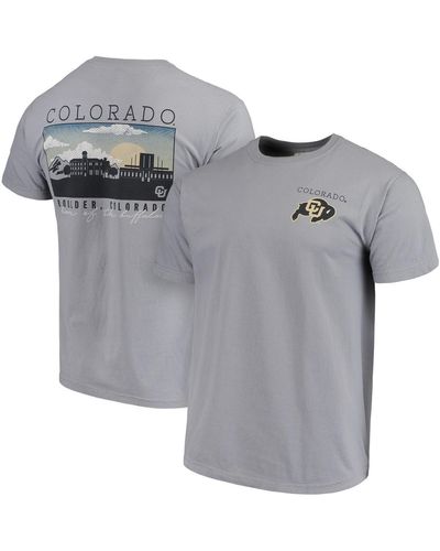 Image One Colorado Buffaloes Comfort Colors Campus Scenery T-shirt - Gray