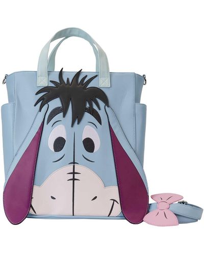 Loungefly Winnie The Pooh Eeyore Convertible Tote Bag - Blue