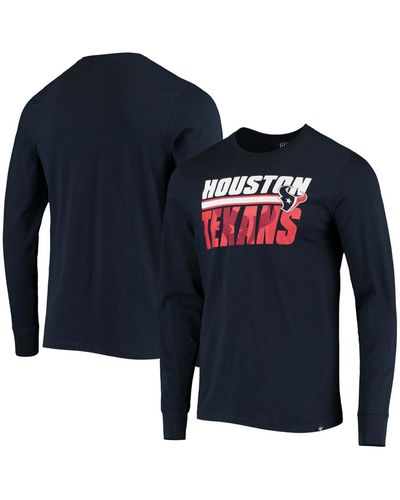 47 Brand Houston Texans T-Shirt - Men's T-Shirts in Navy