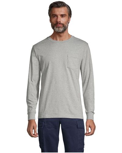 Gray Lands' End T-shirts for Men | Lyst