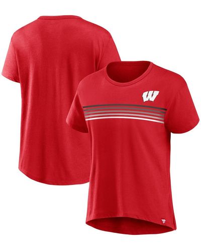 Fanatics Wisconsin Badgers Tie Breaker T-shirt - Red