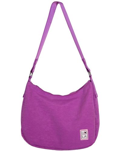 Lola Sunburst Small Convertible Moon Bag - Purple