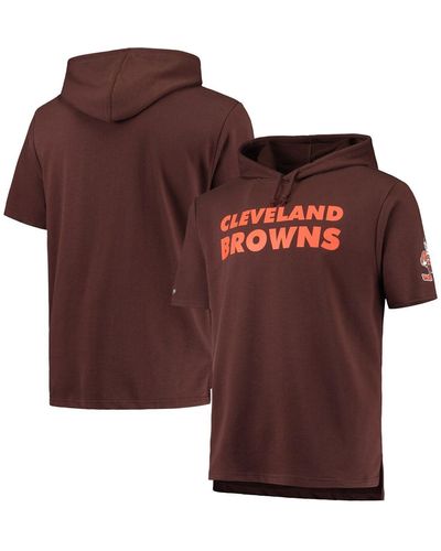 Mitchell & Ness Cleveland S Game Day Hoodie T-shirt - Brown