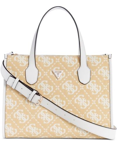Guess Ruma Double Compartment Tote - Natural