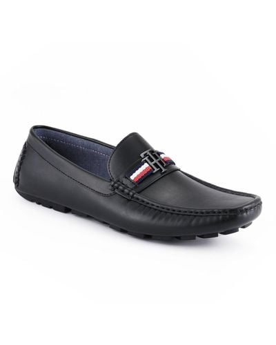 Tommy Hilfiger Atino Slip On Driver Shoes - Blue