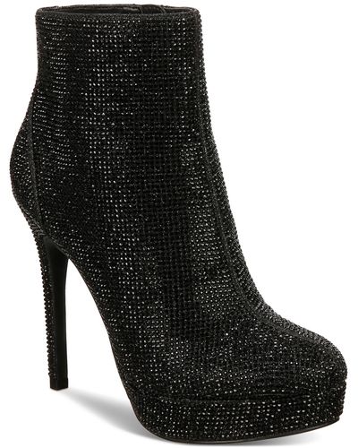 Thalia Sodi Chiara Platform Dress Booties - Black
