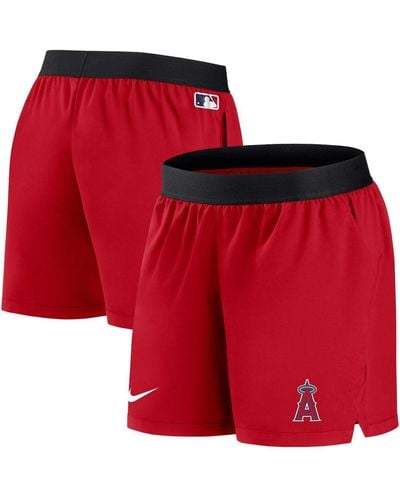Nike Los Angeles Angels Authentic Collection Team Performance Shorts - Red
